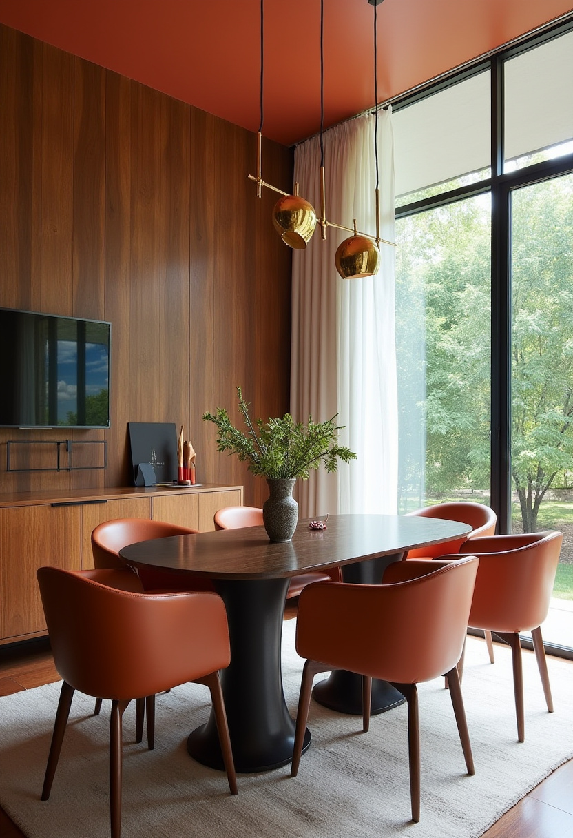 32+ Accent Wall Dining Room with Window