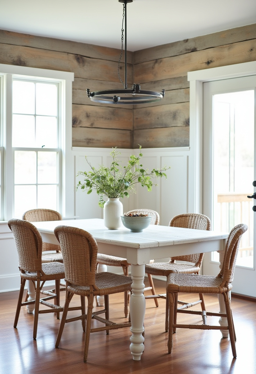 Accent Wall Dining Room Open Concept