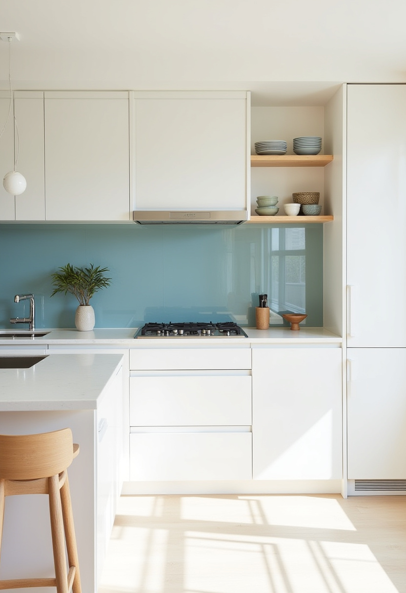 Aesthetic Apartment Kitchen With Island