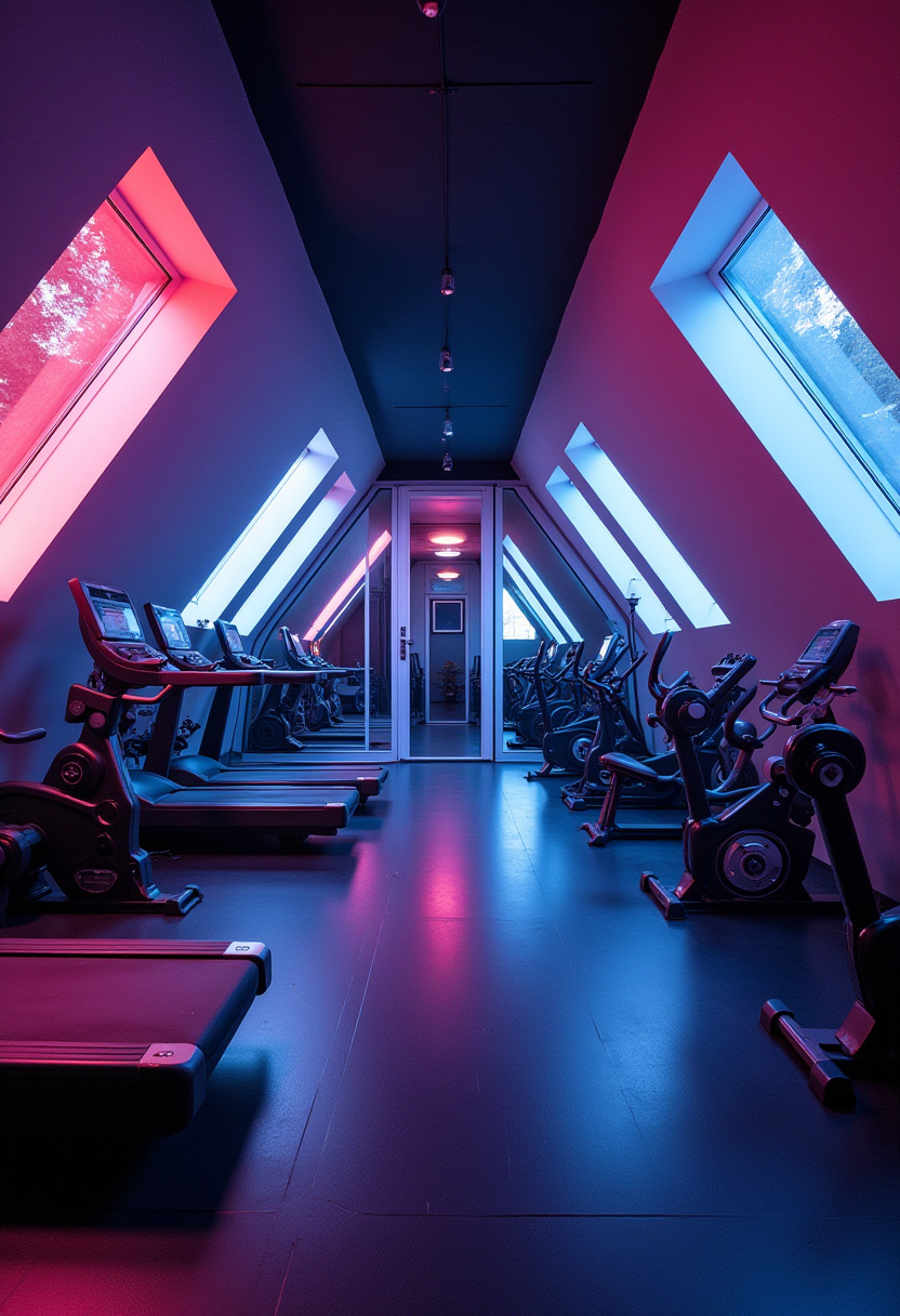 Attic Apartment Home Gym Room Ideas