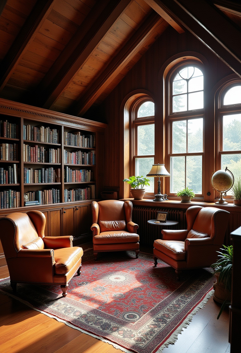 41+ Attic Apartment Library Room Design