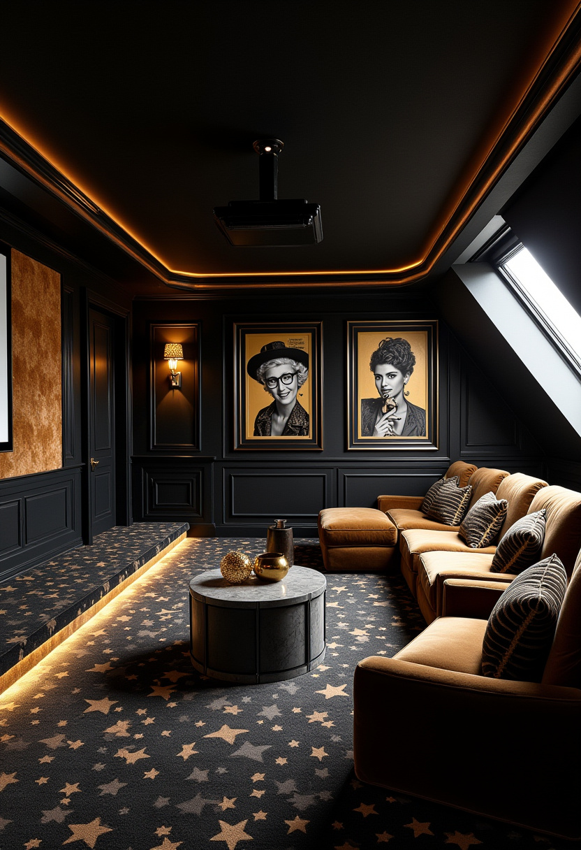 42+ Attic Apartment Cinema Room Design