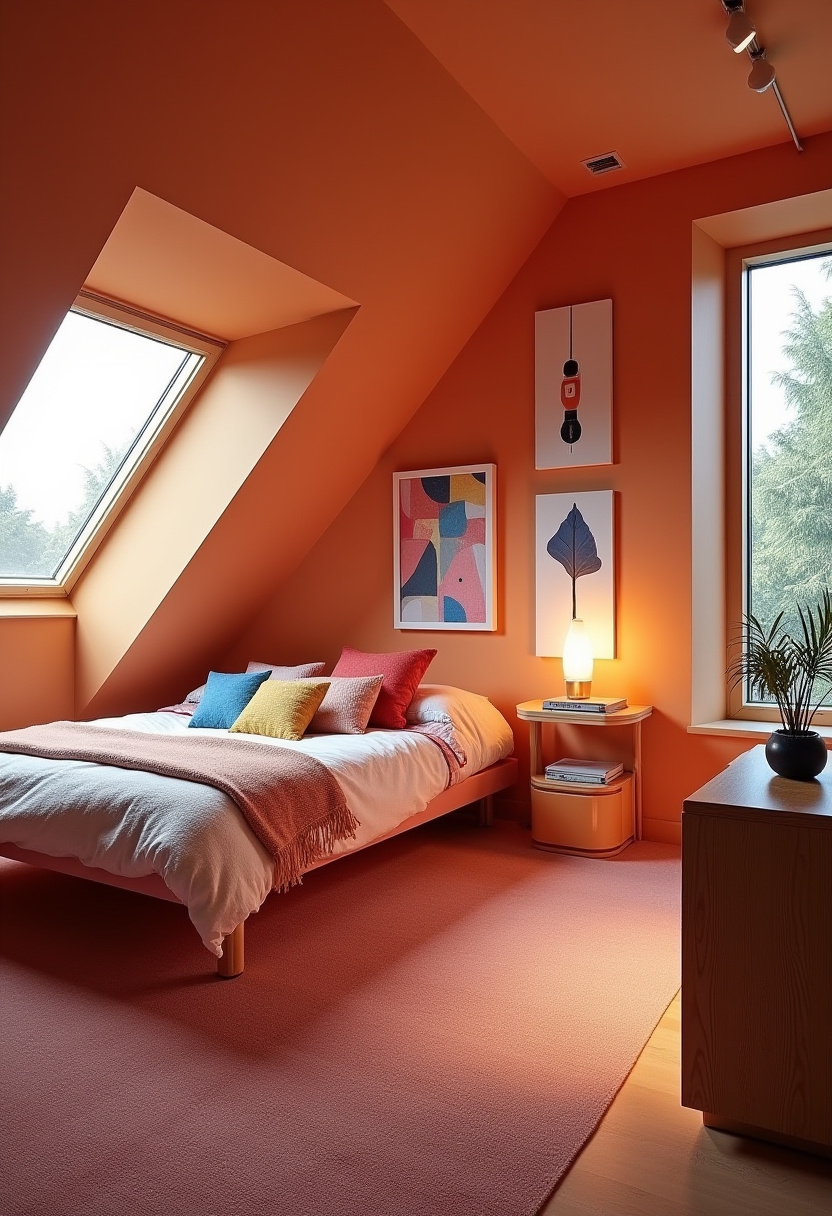 52+ Attic Apartment Minimalist Bedroom Ideas