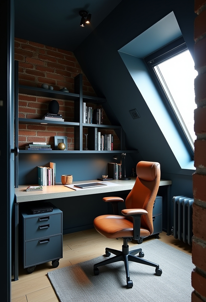 Attic Apartment Ideas Study Room