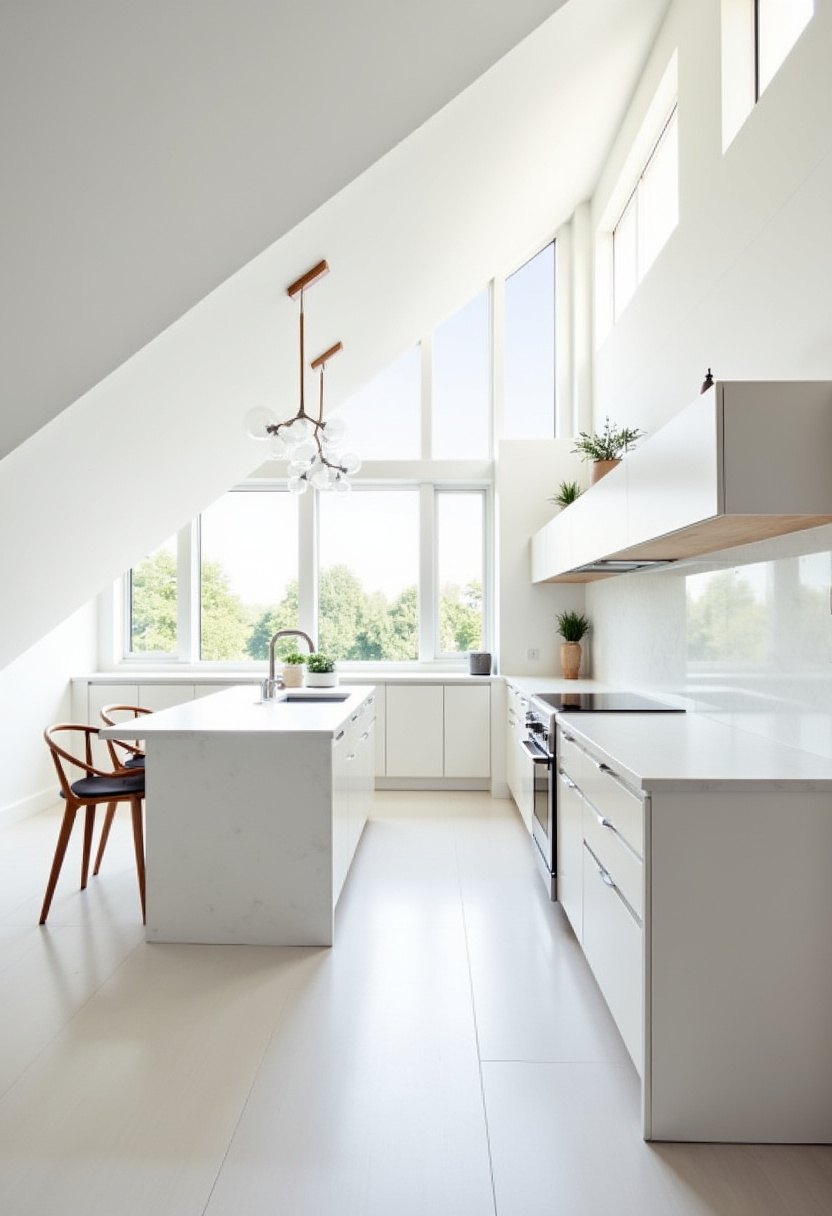 Attic Apartment Ideas Kitchens