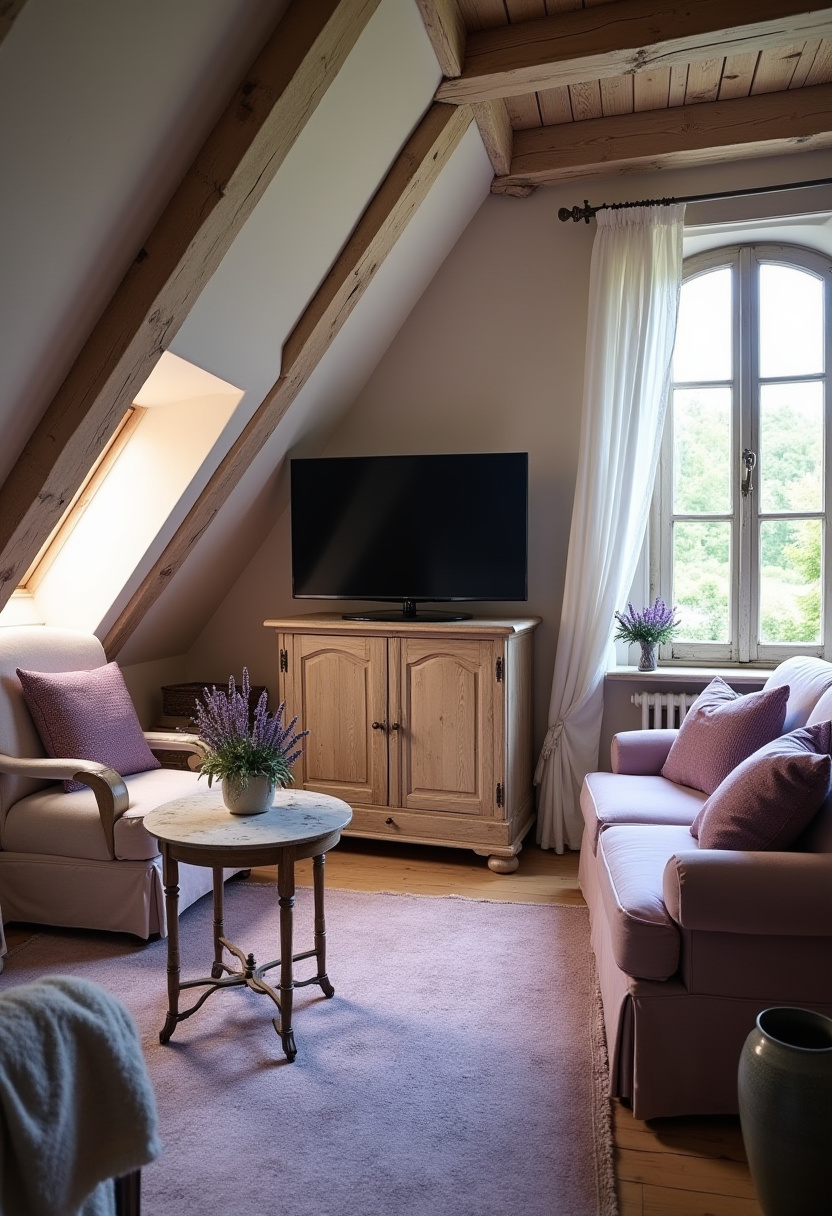 48+ Cozy Attic TV Room Ideas Aesthetic