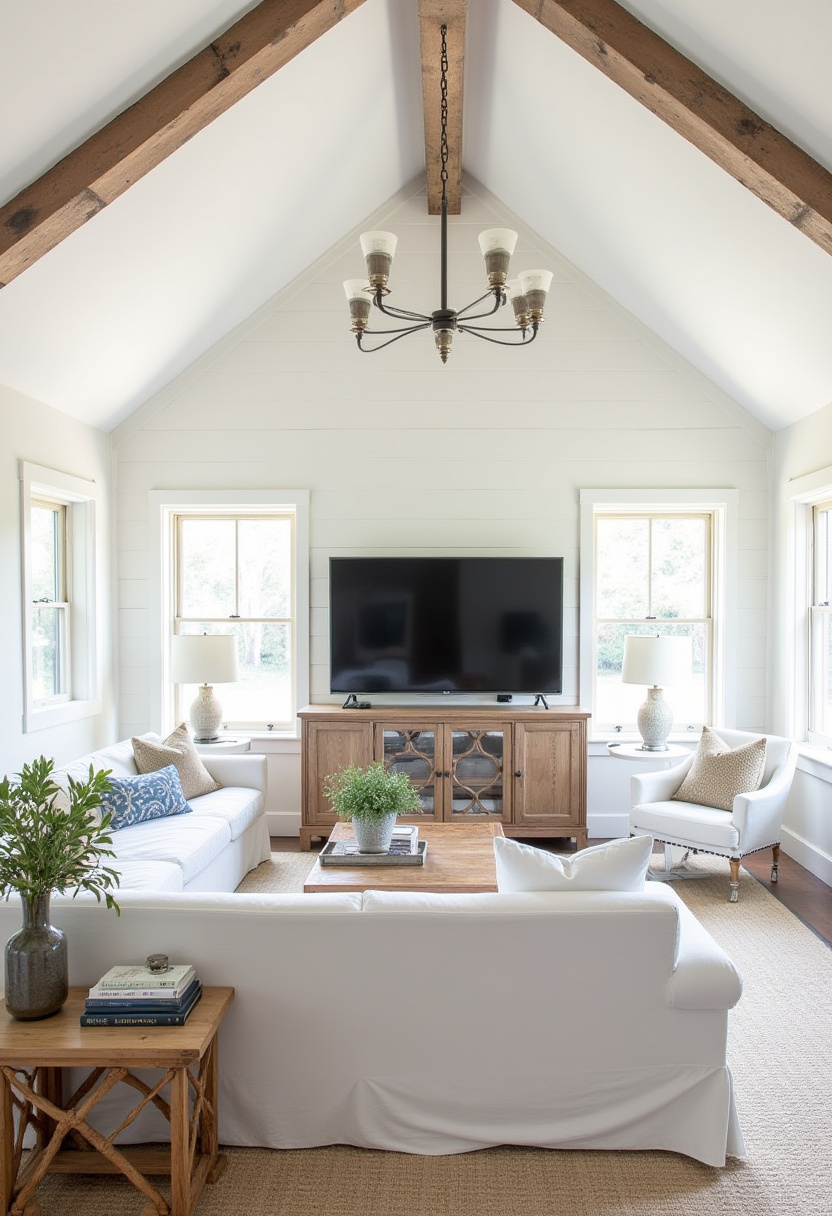 Creative TV Room Attic Design