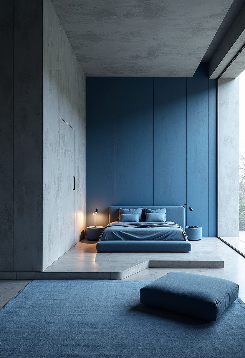 Blue and White Bedroom Decorating Ideas