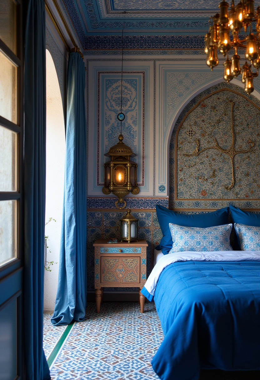 Blue and White Bedroom Theme