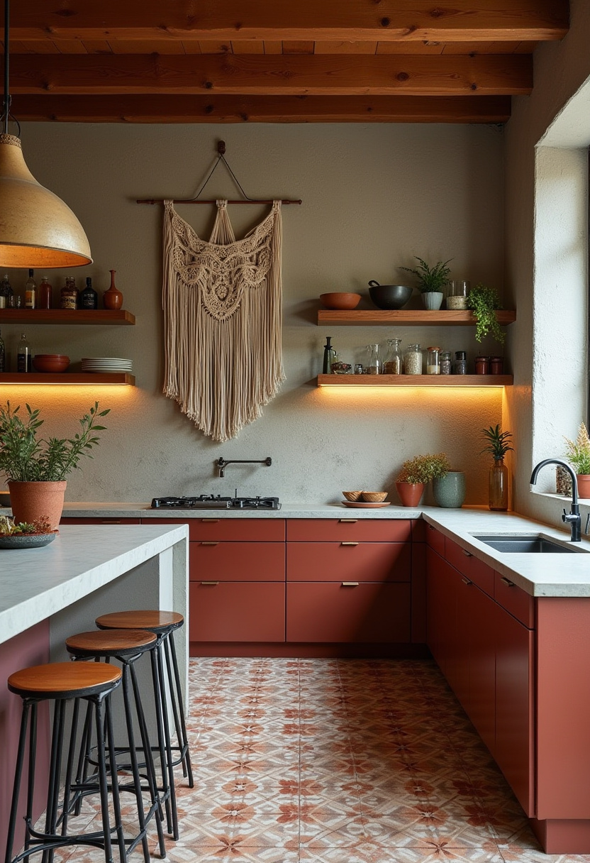 46+ Modern Earthy Kitchen Design