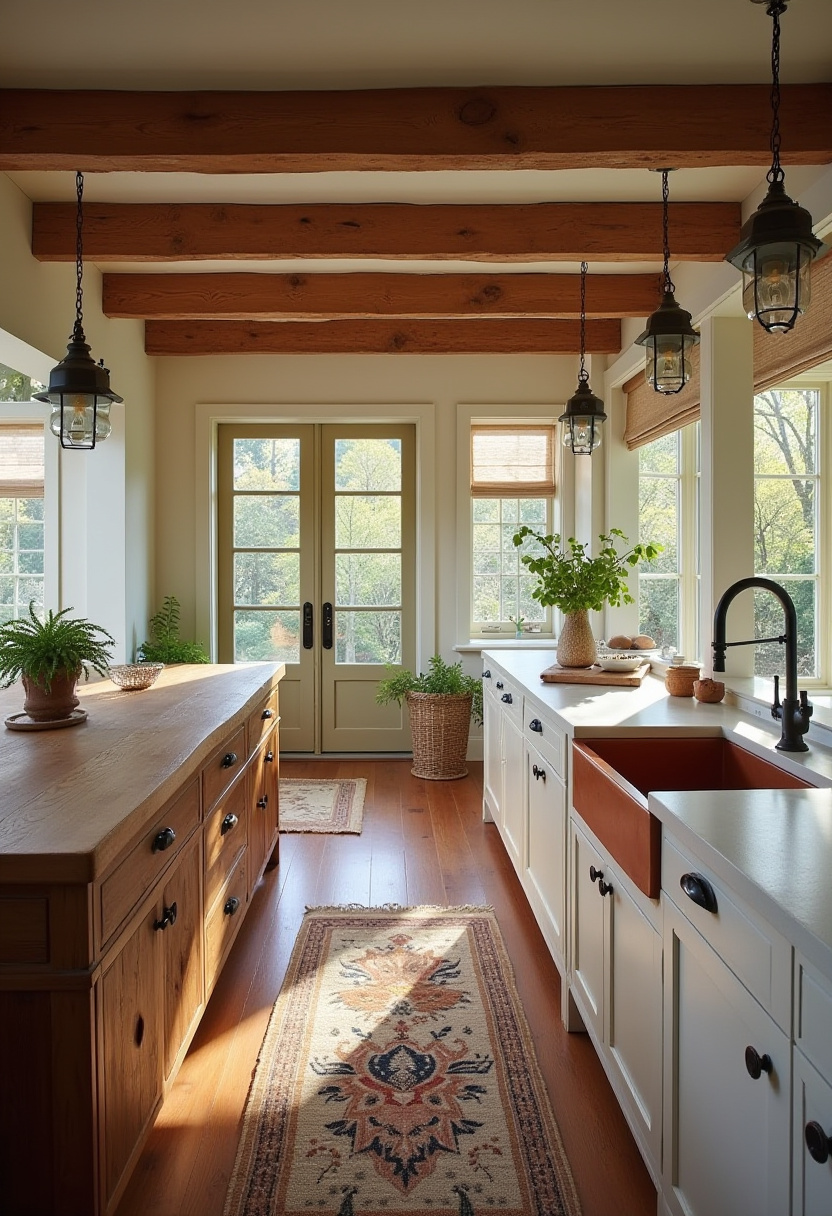 Boho Kitchen Ideas Wood Cabinets