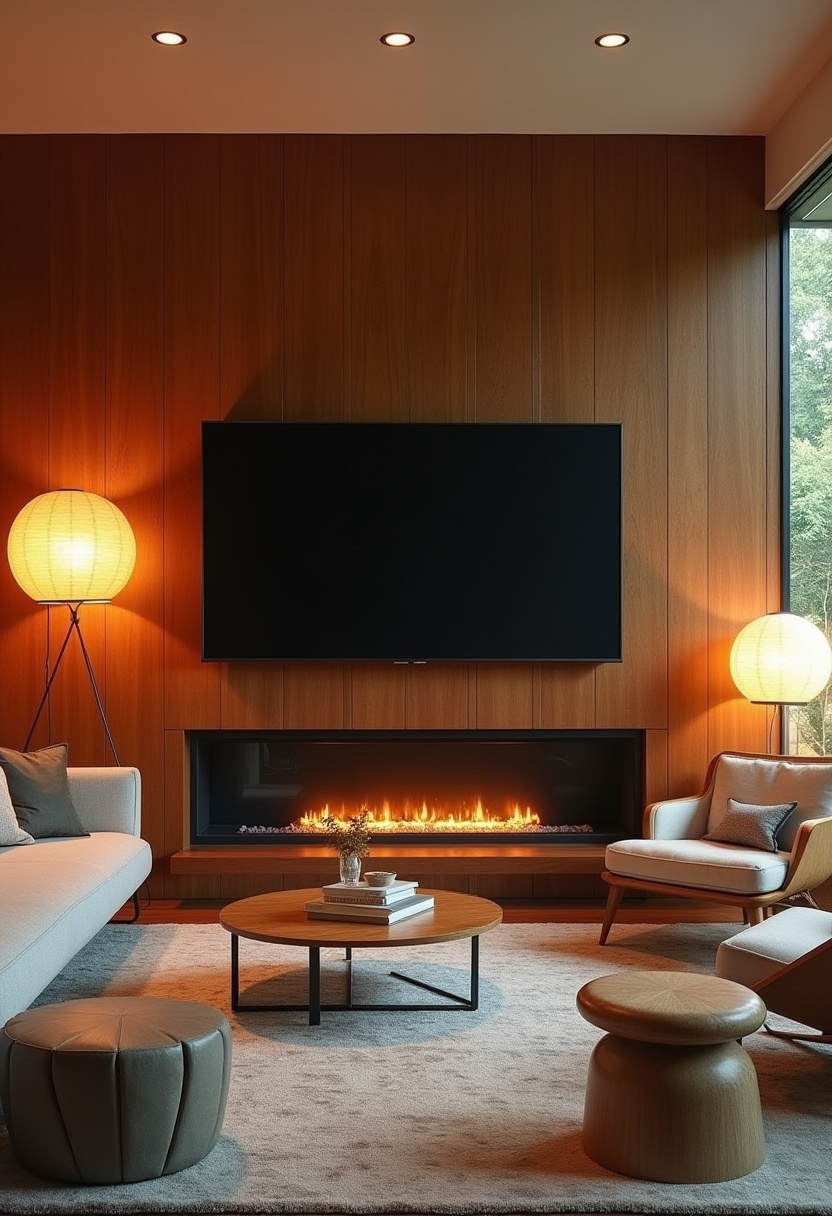 36+ Electric Fireplace Ideas with TV Decor