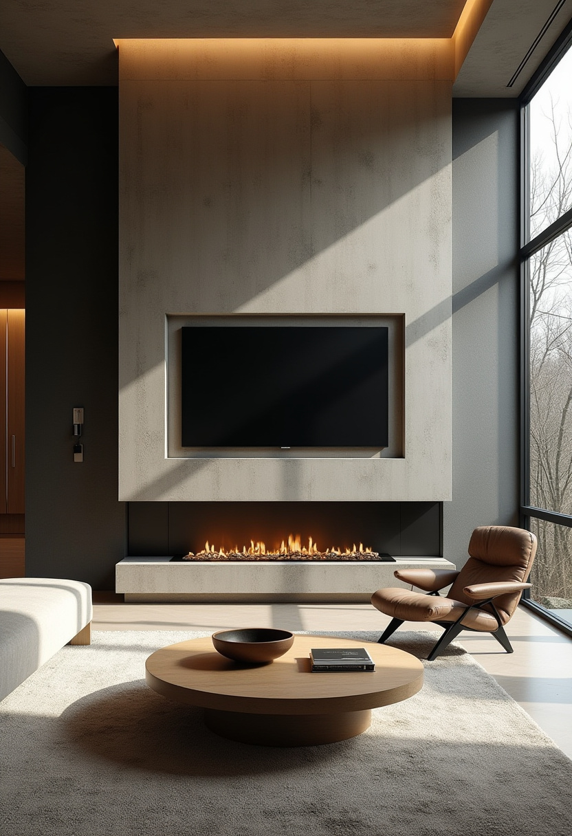 37+ Modern fireplace ideas with tv