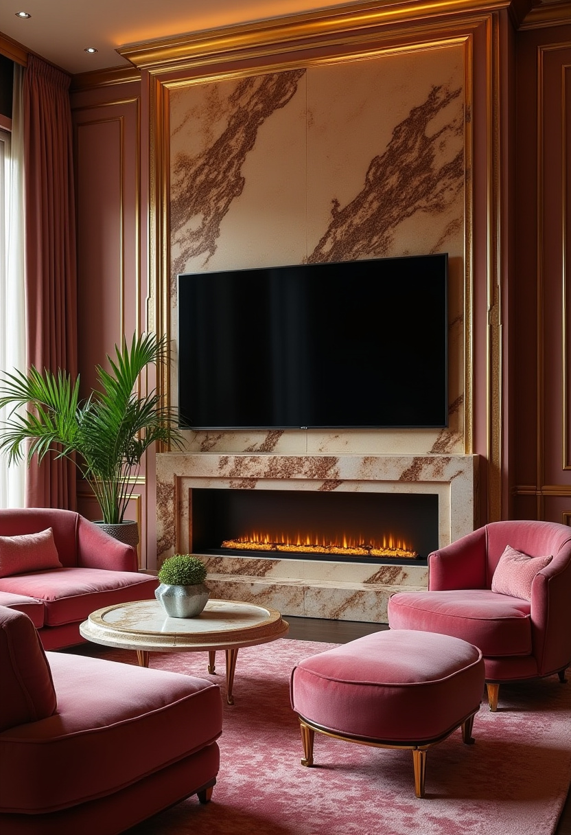 38+ Tv and fire wall ideas modern