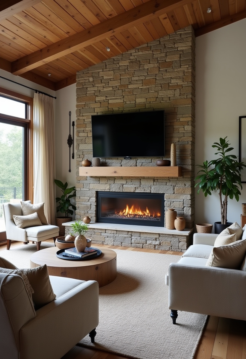 46+ Fireplace tv wall decor