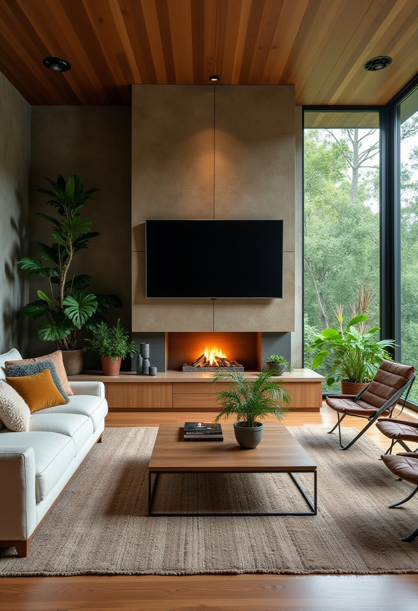 56+ Fireplace wall ideas with tv