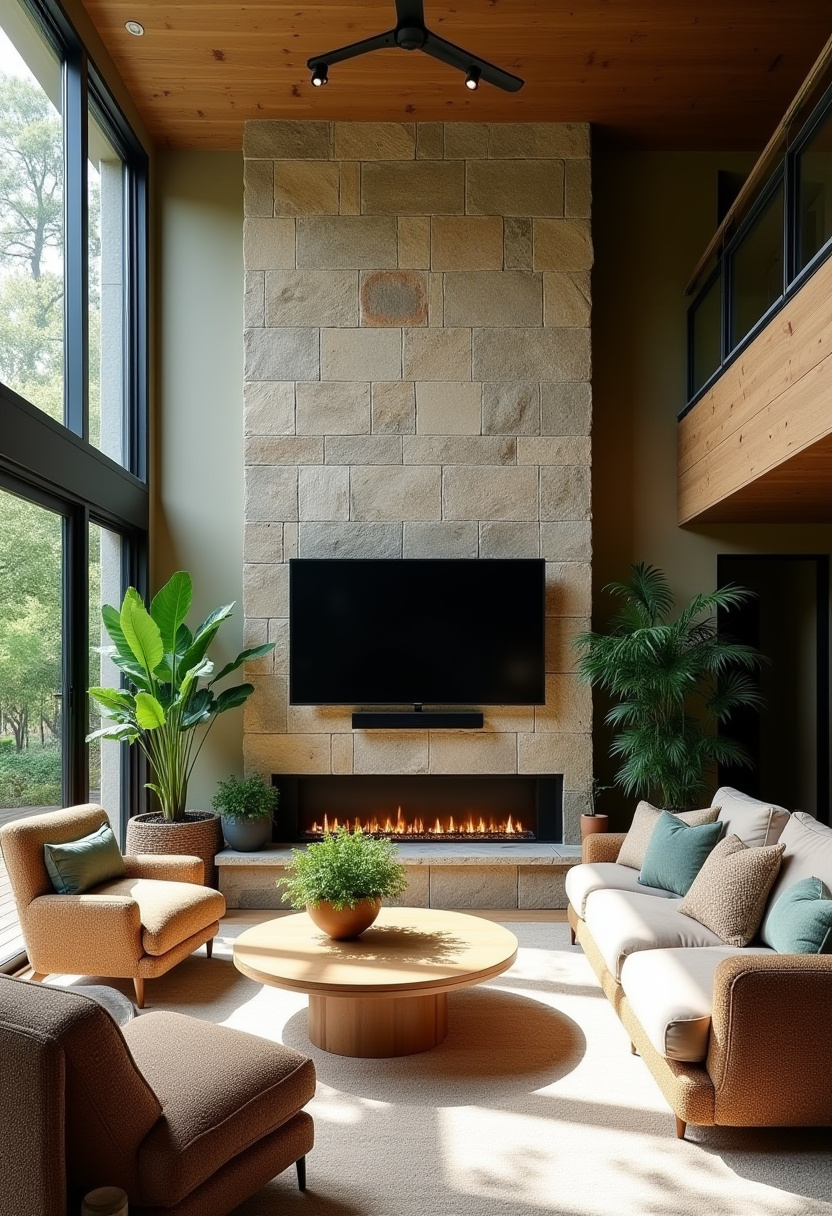 Fireplace TV Walls