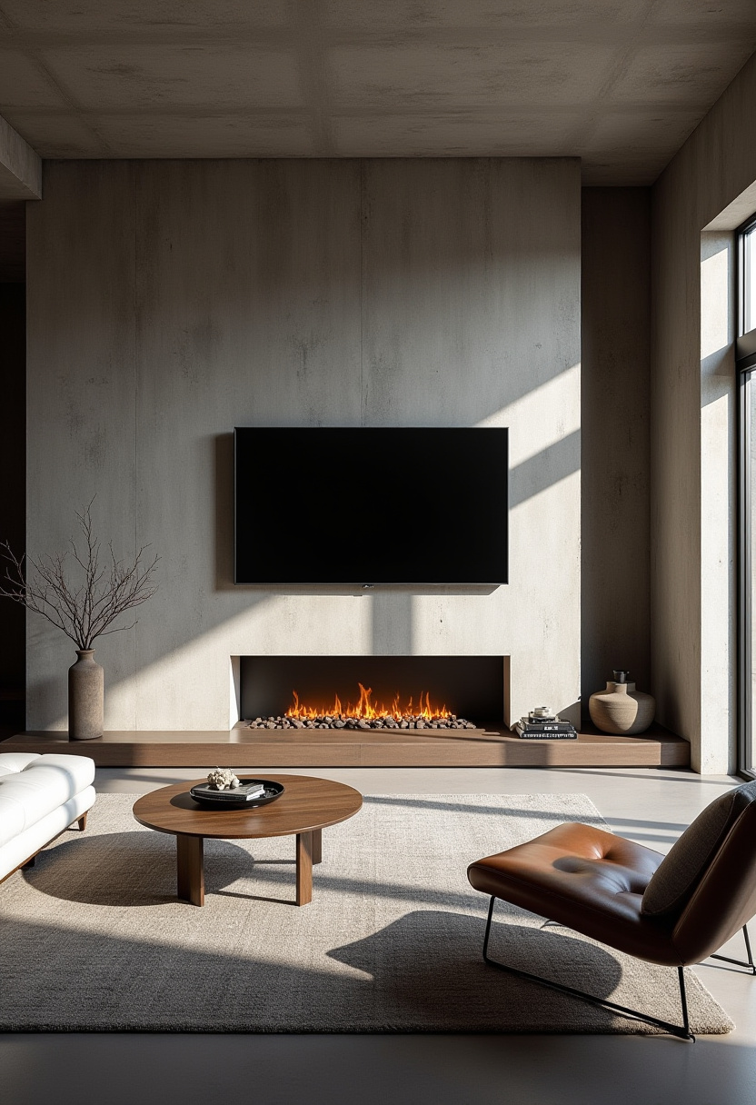 34+ Fireplace TV Wall Modern Interior Design