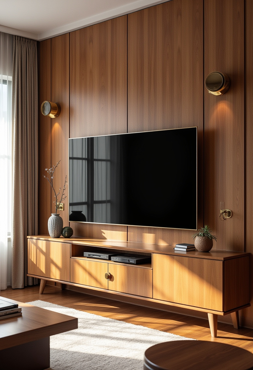 48+ Aesthetic Living Room TV Wall