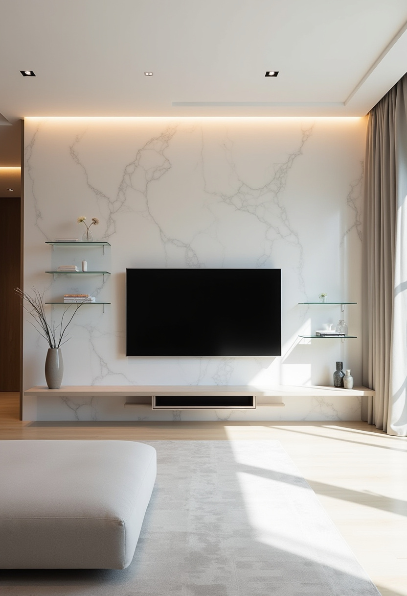 33+ Living Room TV Wall Modern Interiors