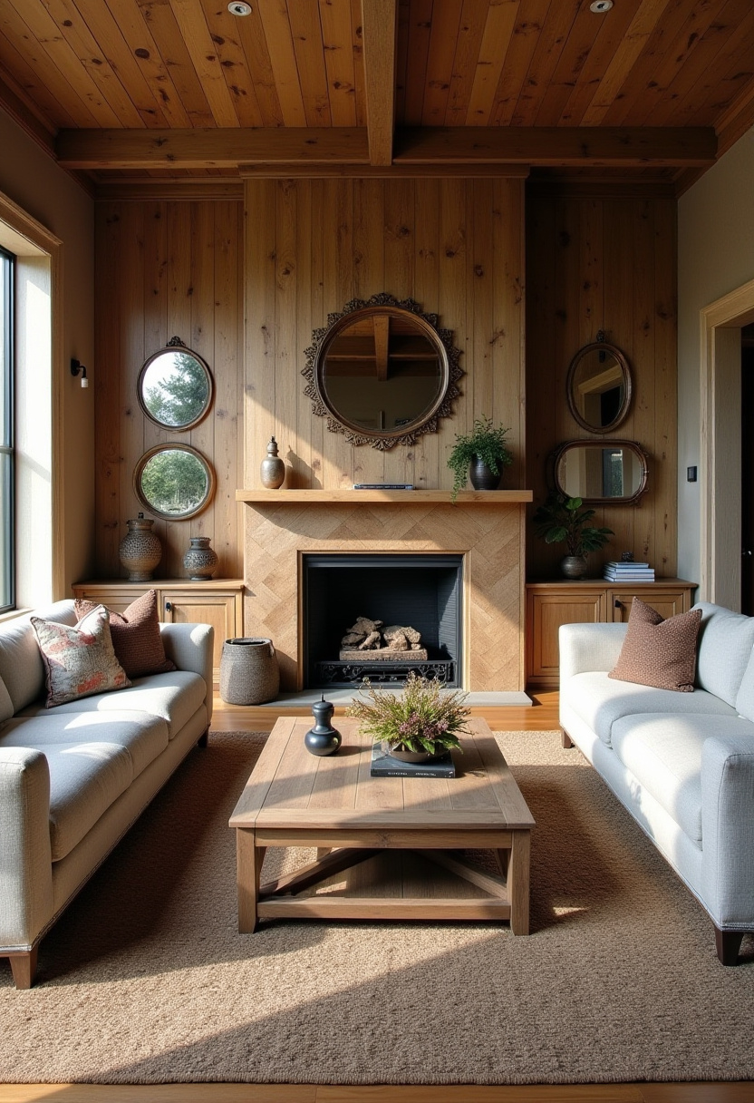 36+ Living Room Wall Decor Ideas Panelling