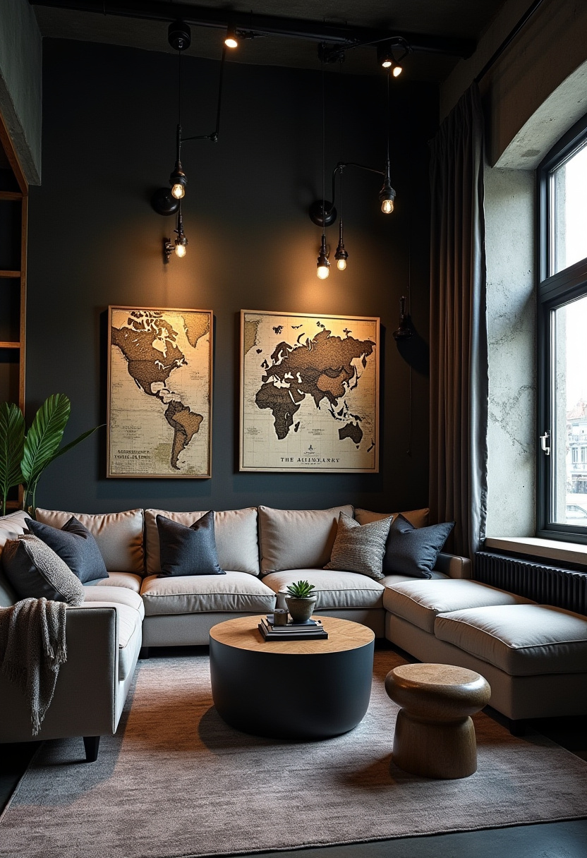 54+ Cozy Living Room Wall Decor Ideas