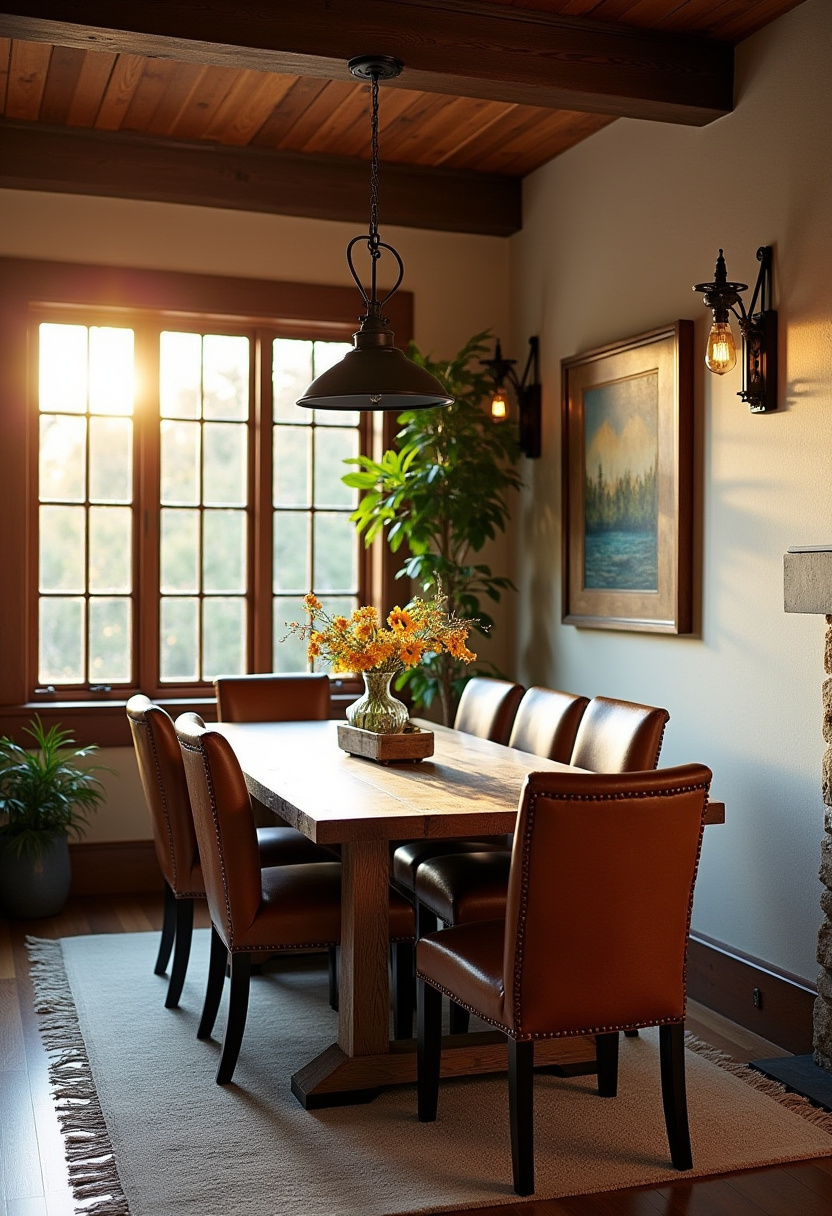 Small Dining Room Design With Coffee Bar