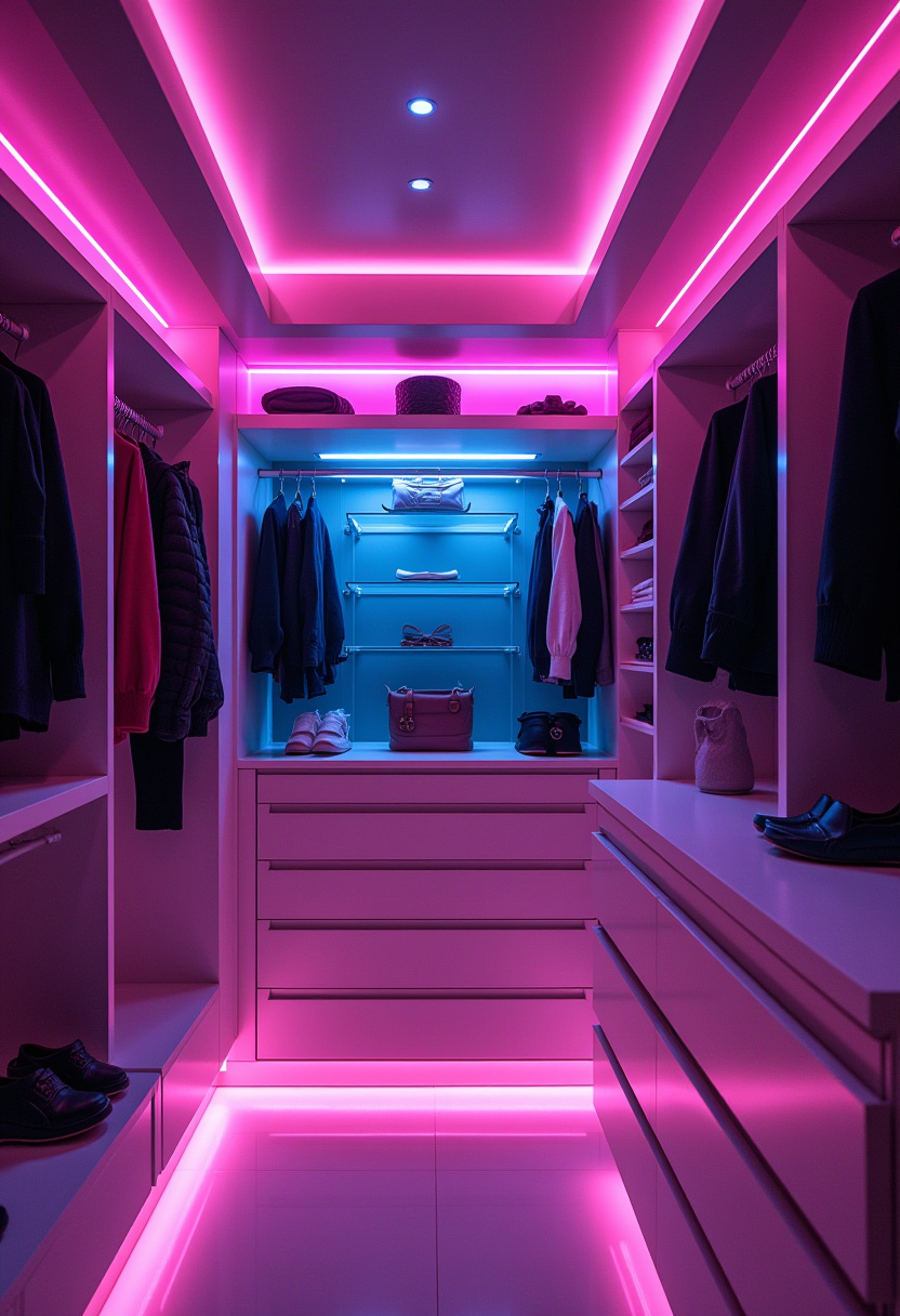 36+ small walk in closet ideas Lighting