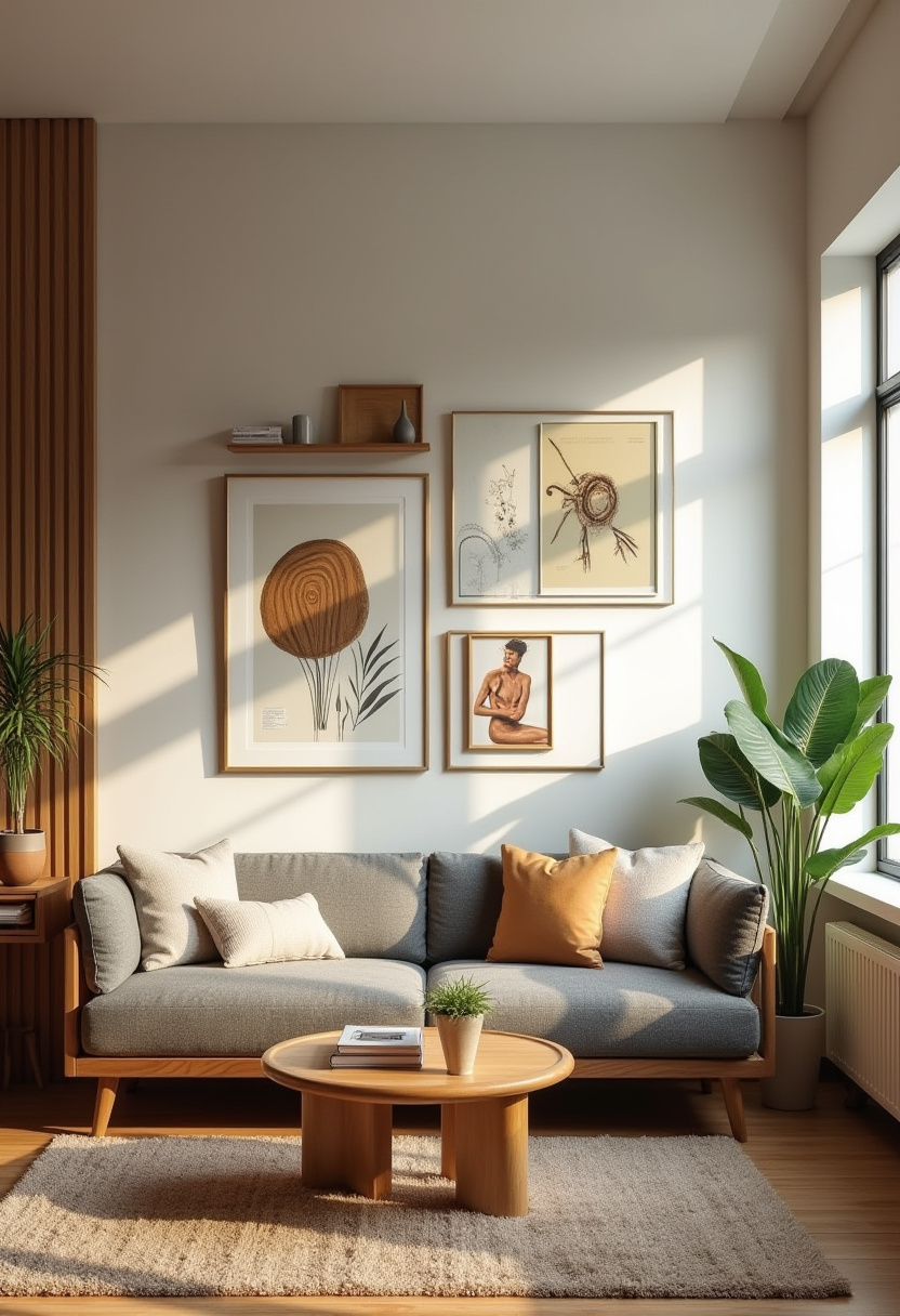 Small wall decor ideas Modern Living Room