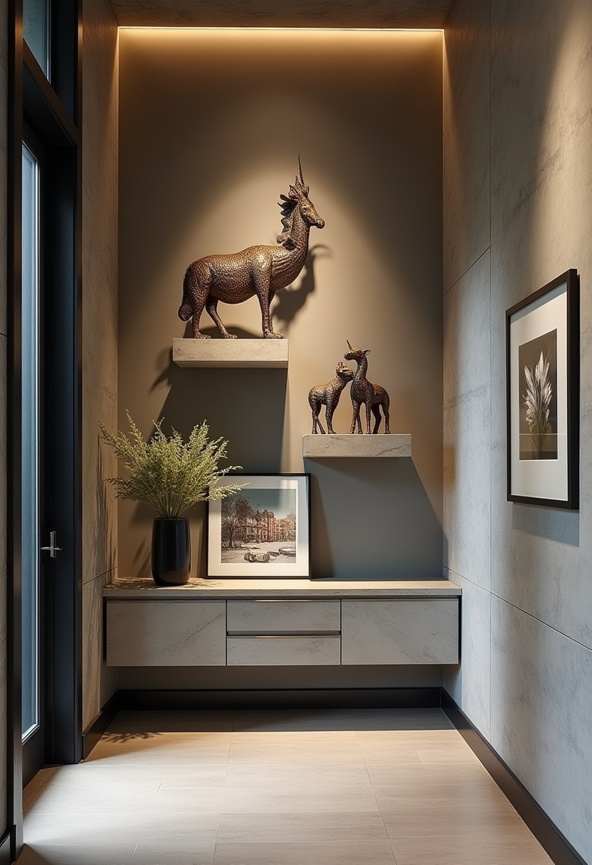 Small Wall Decor Ideas Hallway Modern