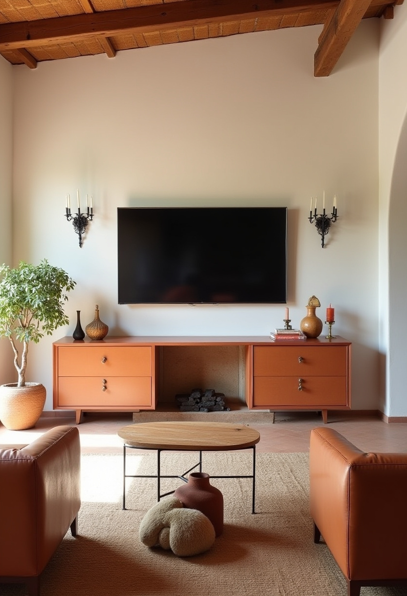 tv above fireplace ideas 14