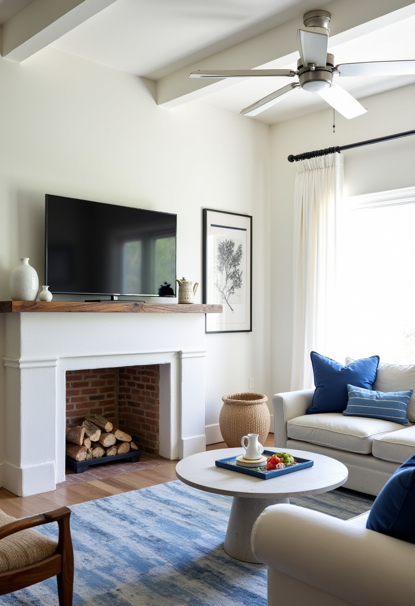 tv above fireplace ideas 18