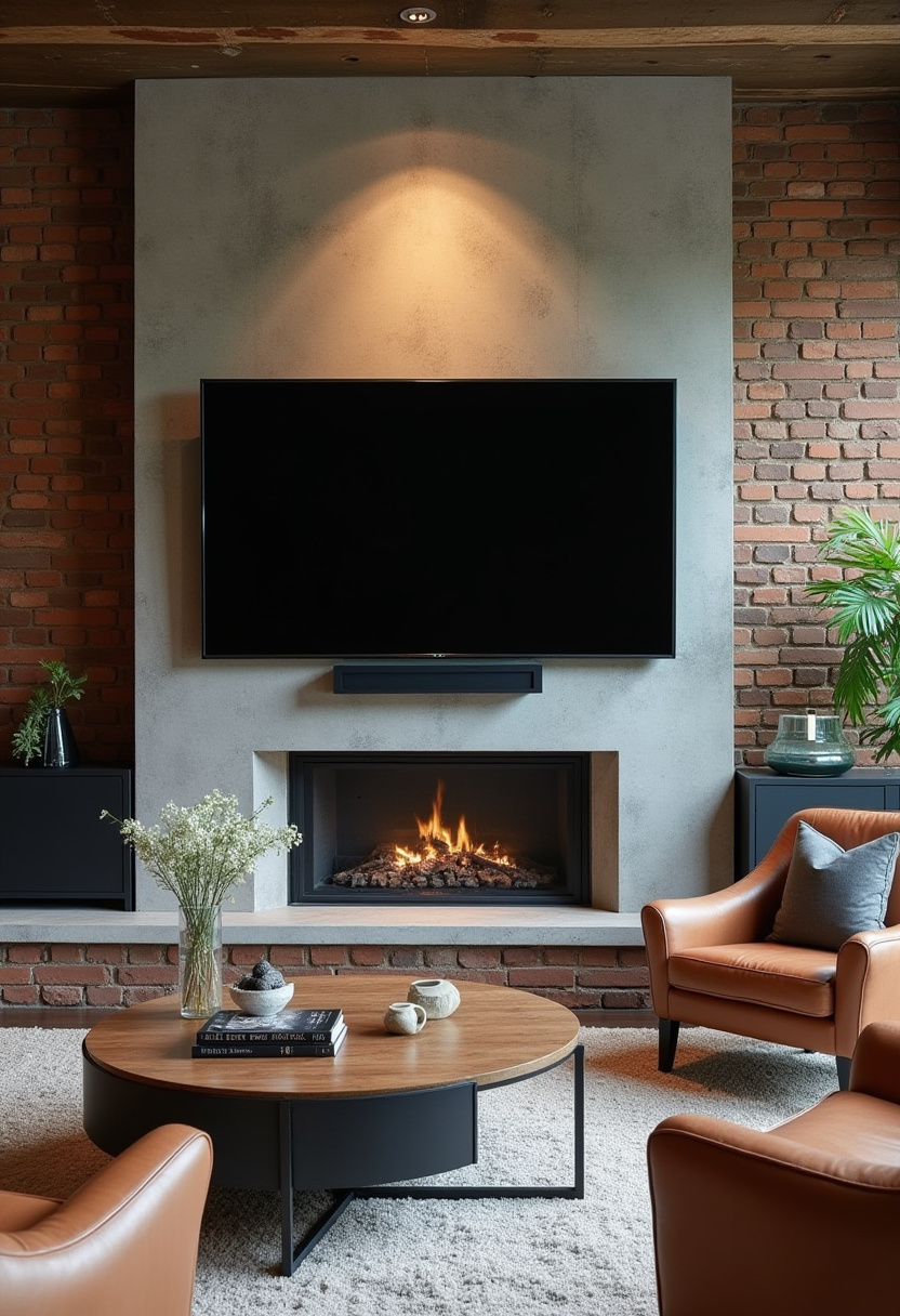 tv above fireplace ideas 2