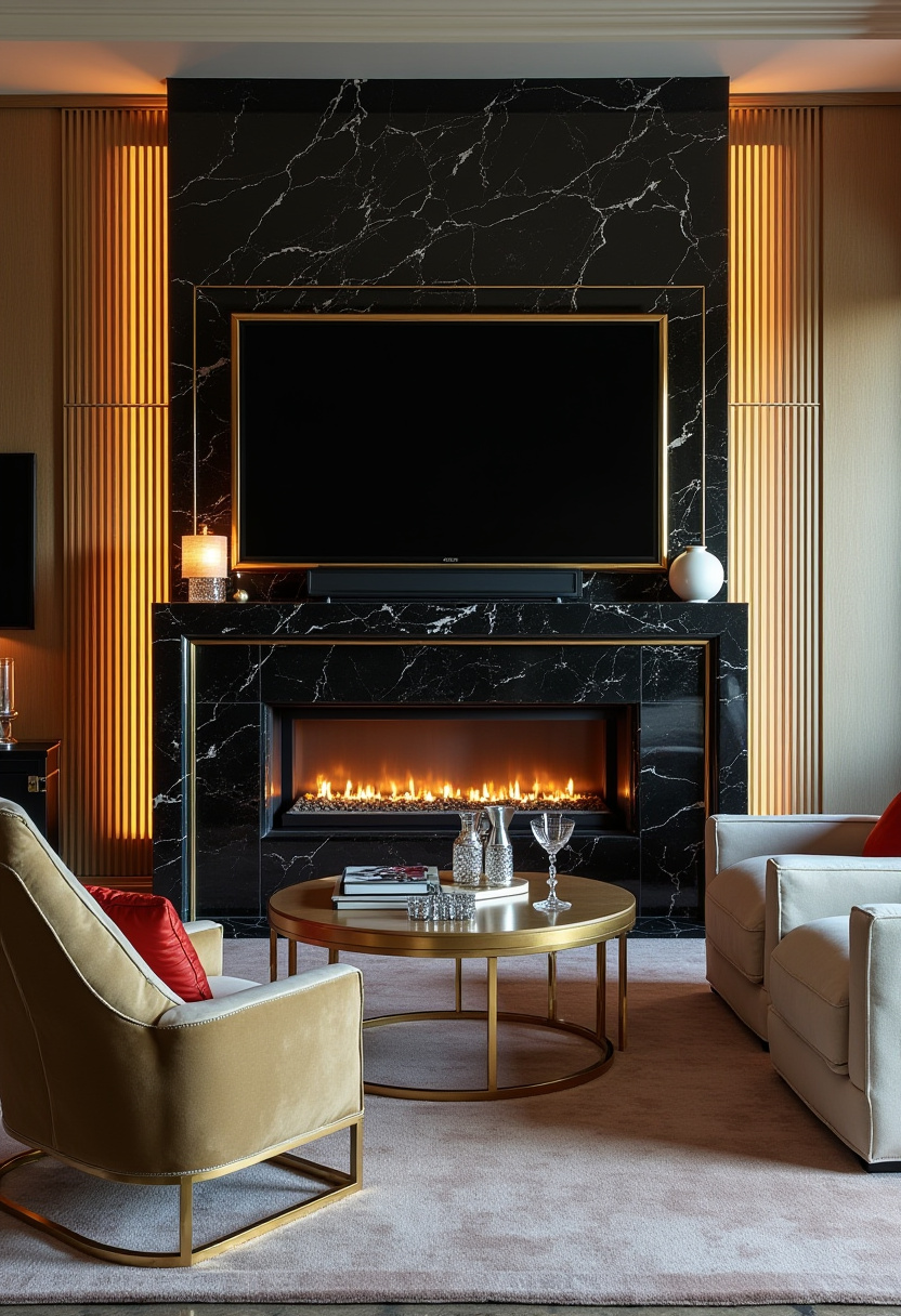 tv above fireplace ideas 20