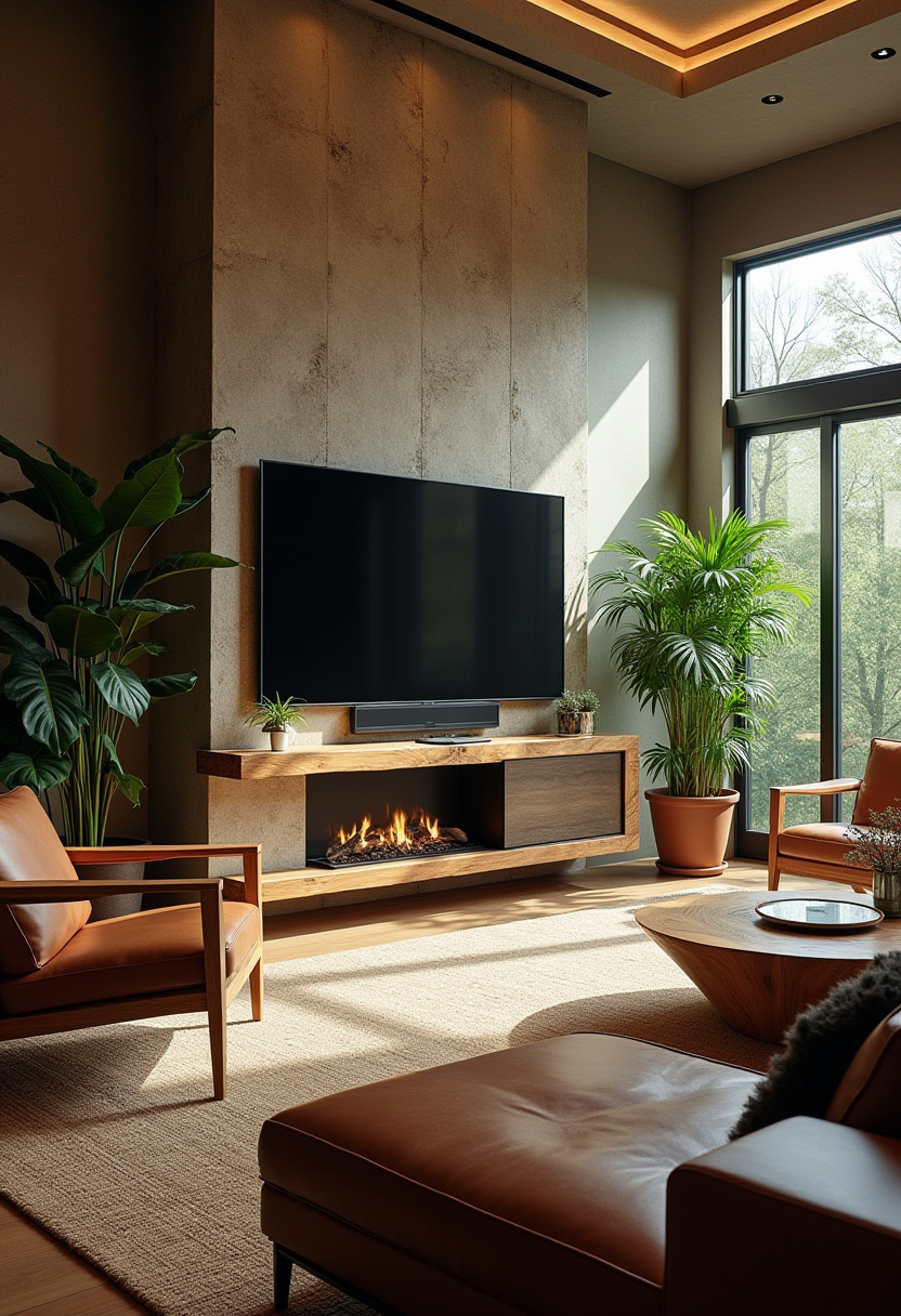 tv above fireplace ideas 21