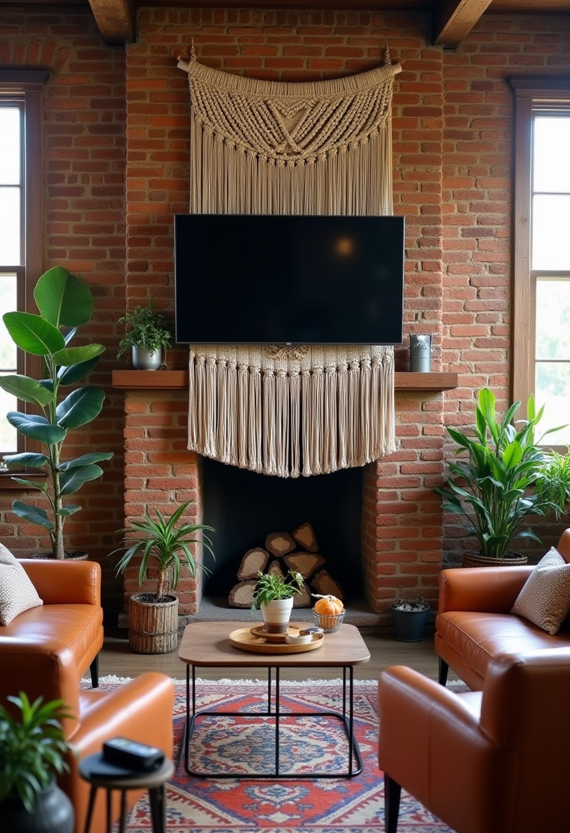 tv above fireplace ideas 24
