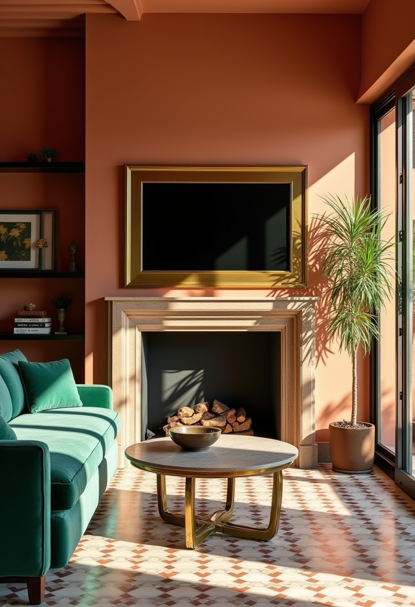 tv above fireplace ideas 27