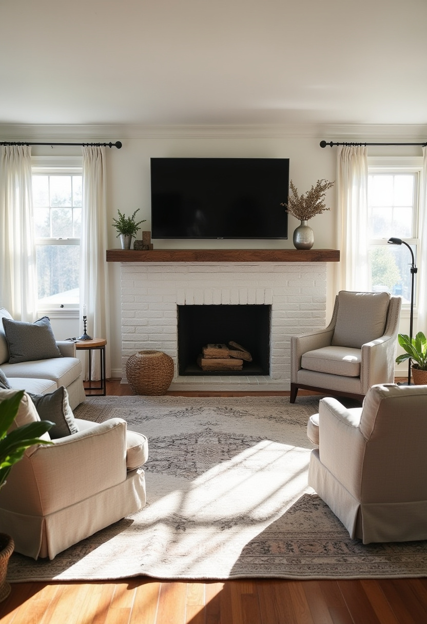 tv above fireplace ideas 3