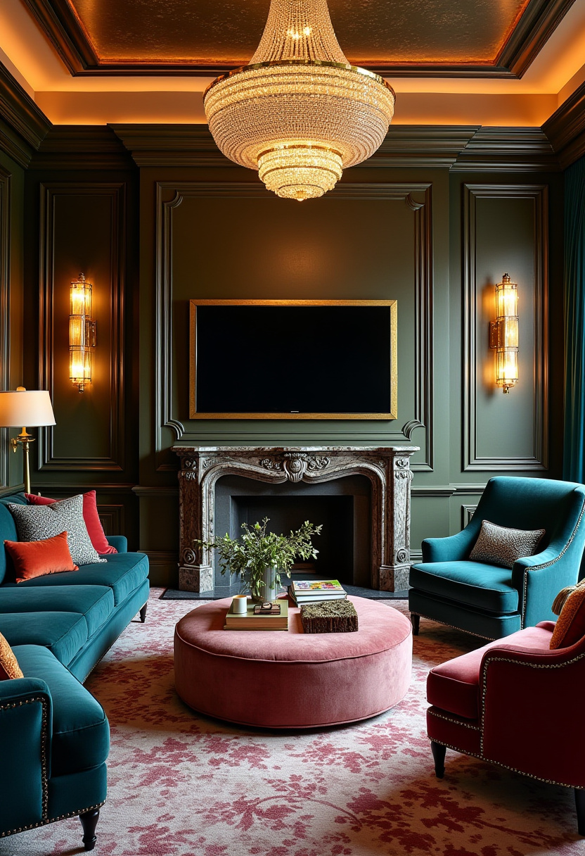 tv above fireplace ideas 30