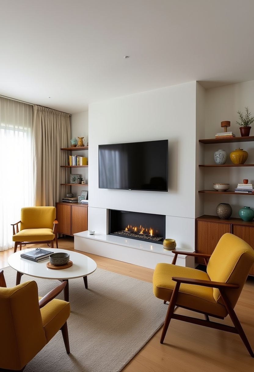 tv above fireplace ideas 7