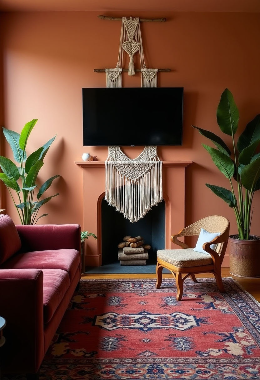 tv above fireplace ideas 9
