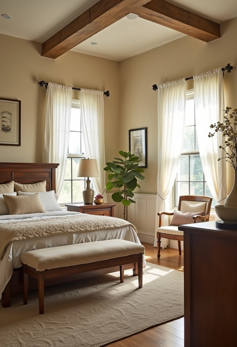 warm beige bedroom 14