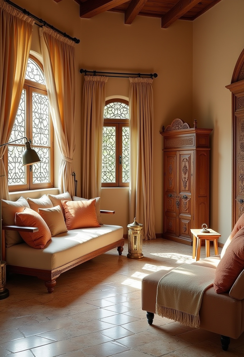 warm beige bedroom 17