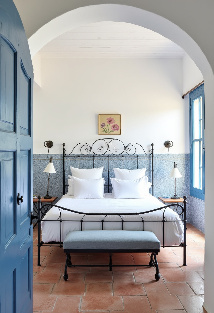 white and blue bedroom 10