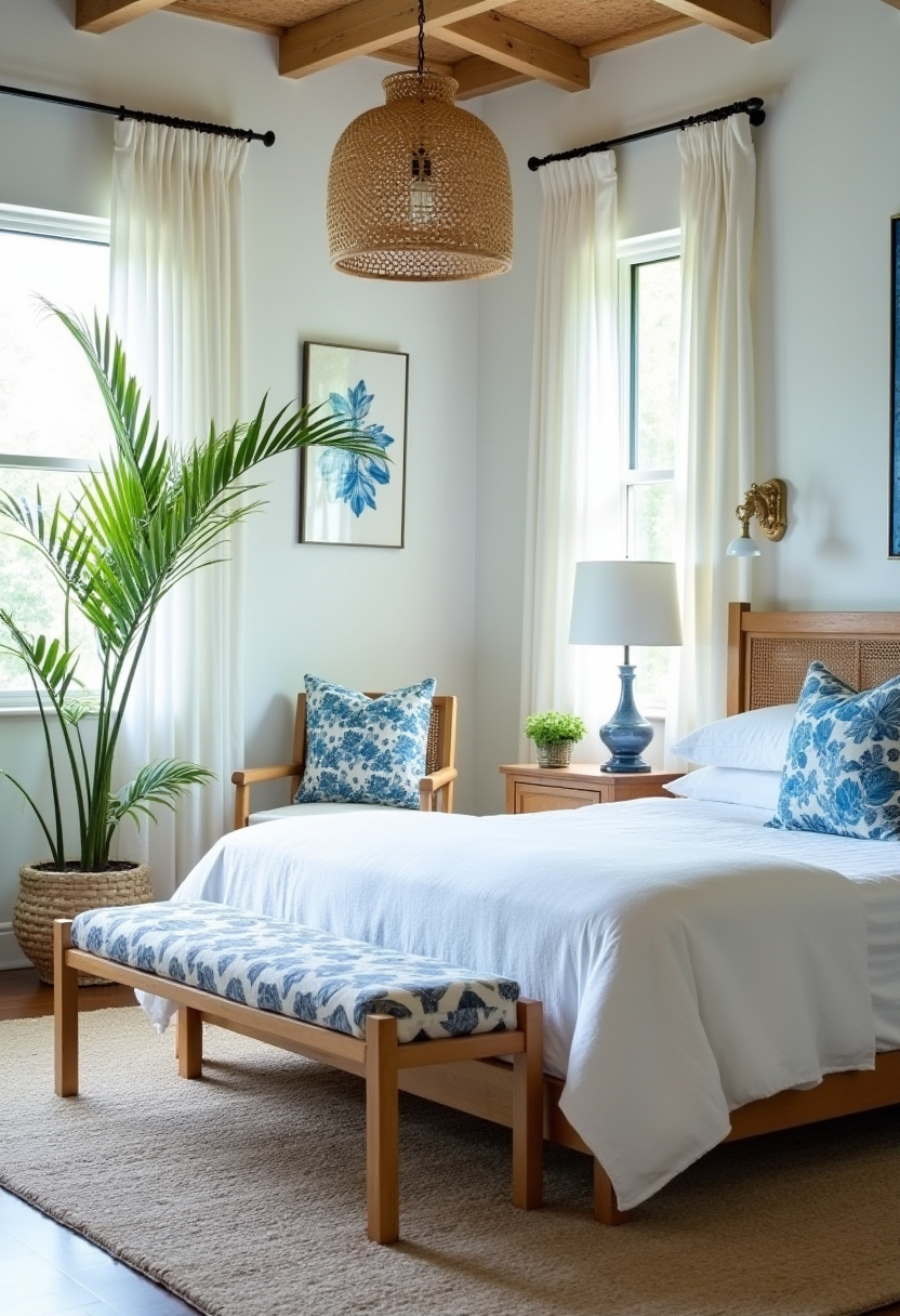 white and blue bedroom 11