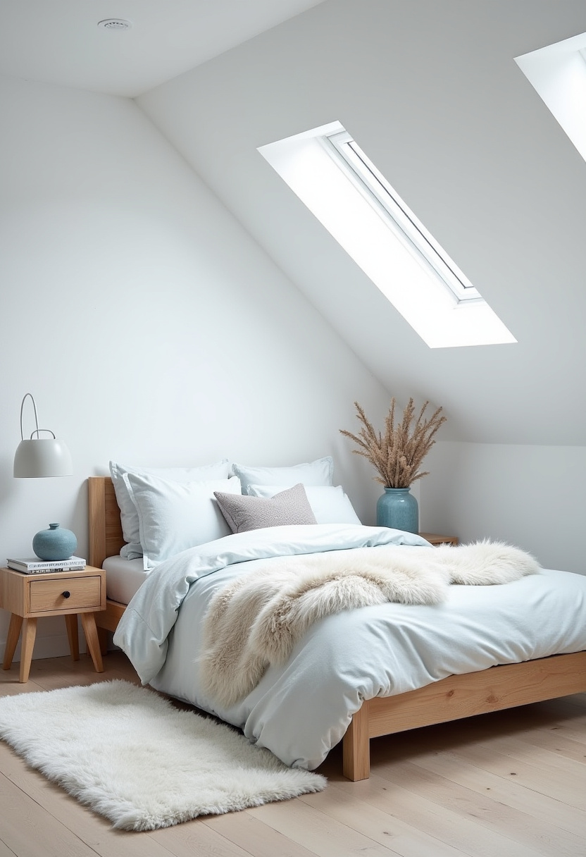 white and blue bedroom 13