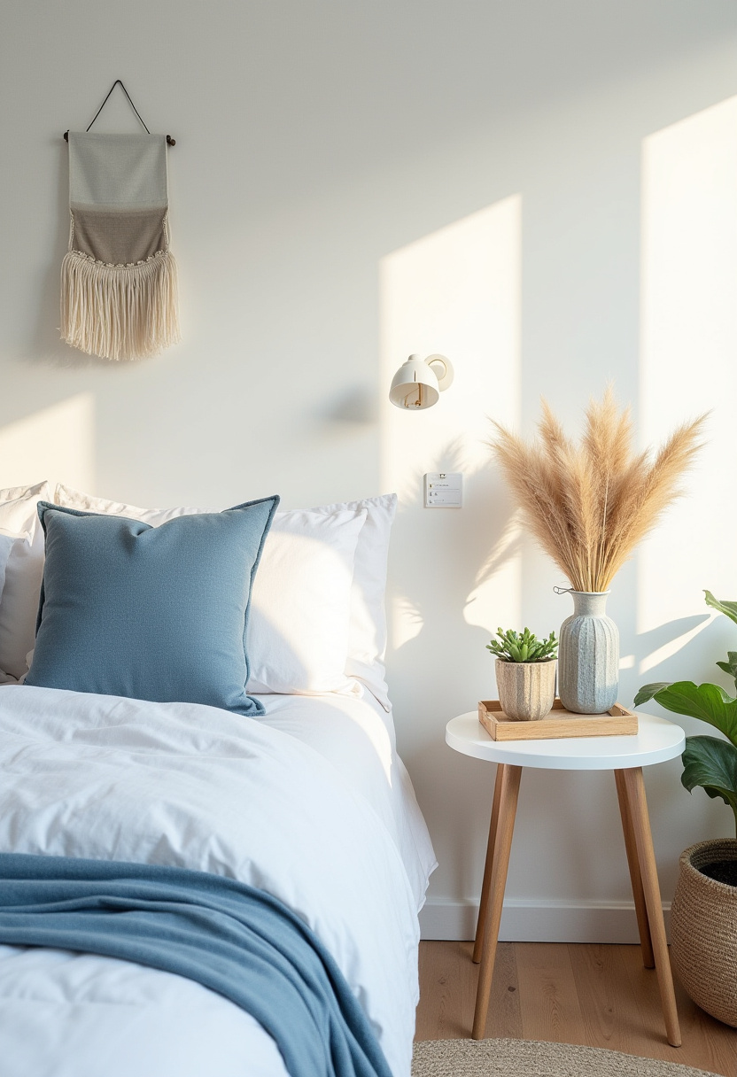 white and blue bedroom 22