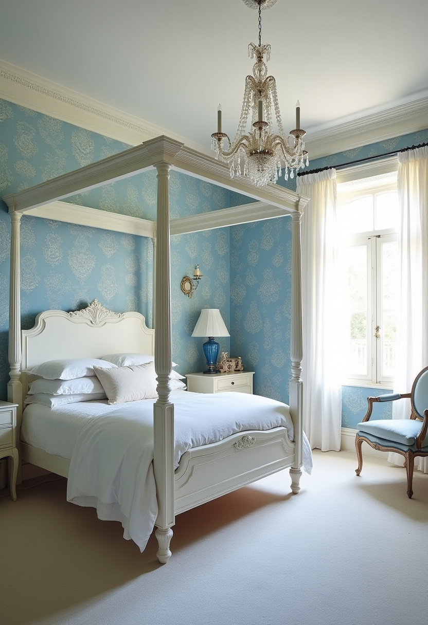 white and blue bedroom 24