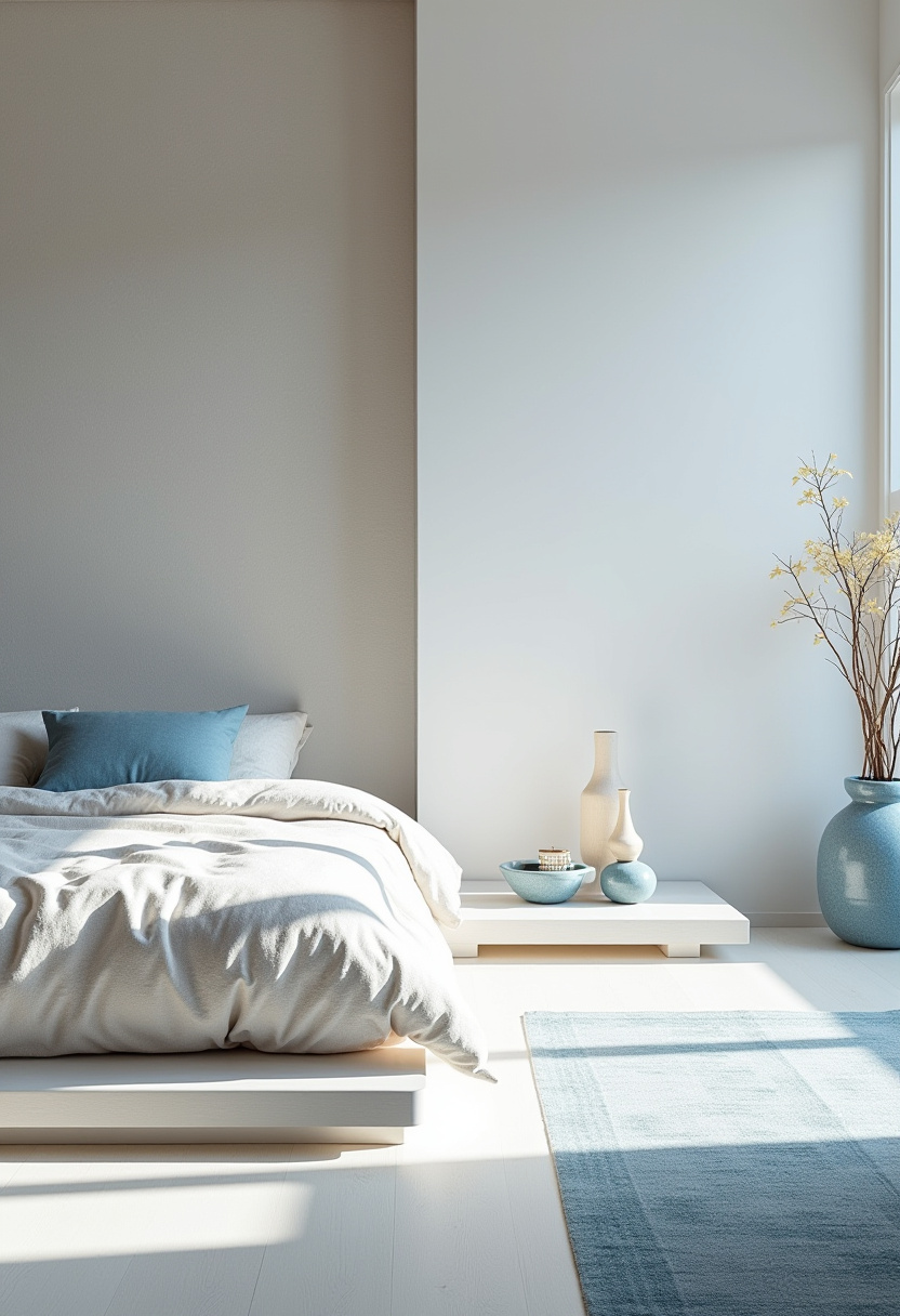 white and blue bedroom 30