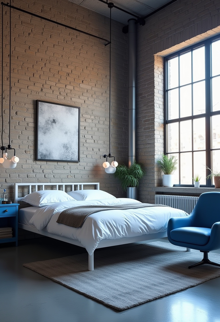 white and blue bedroom 7